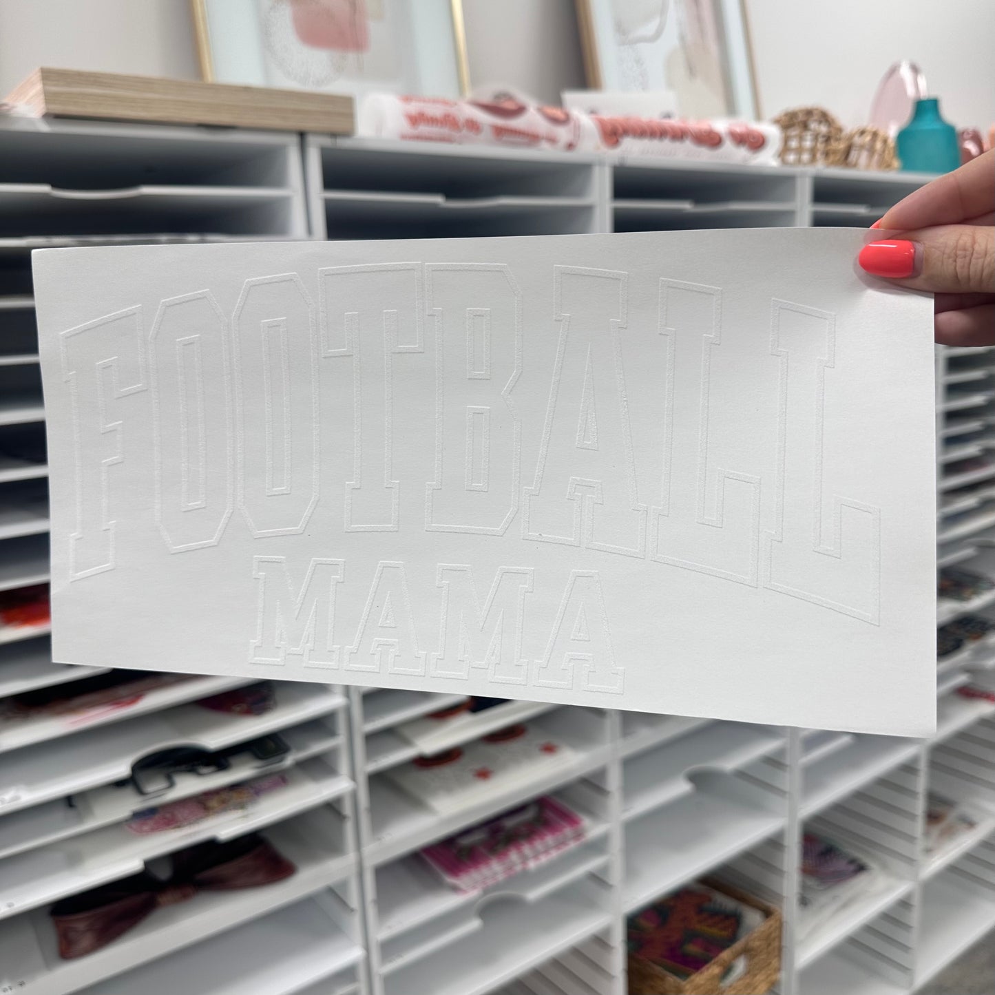 football mama screen print transfer•