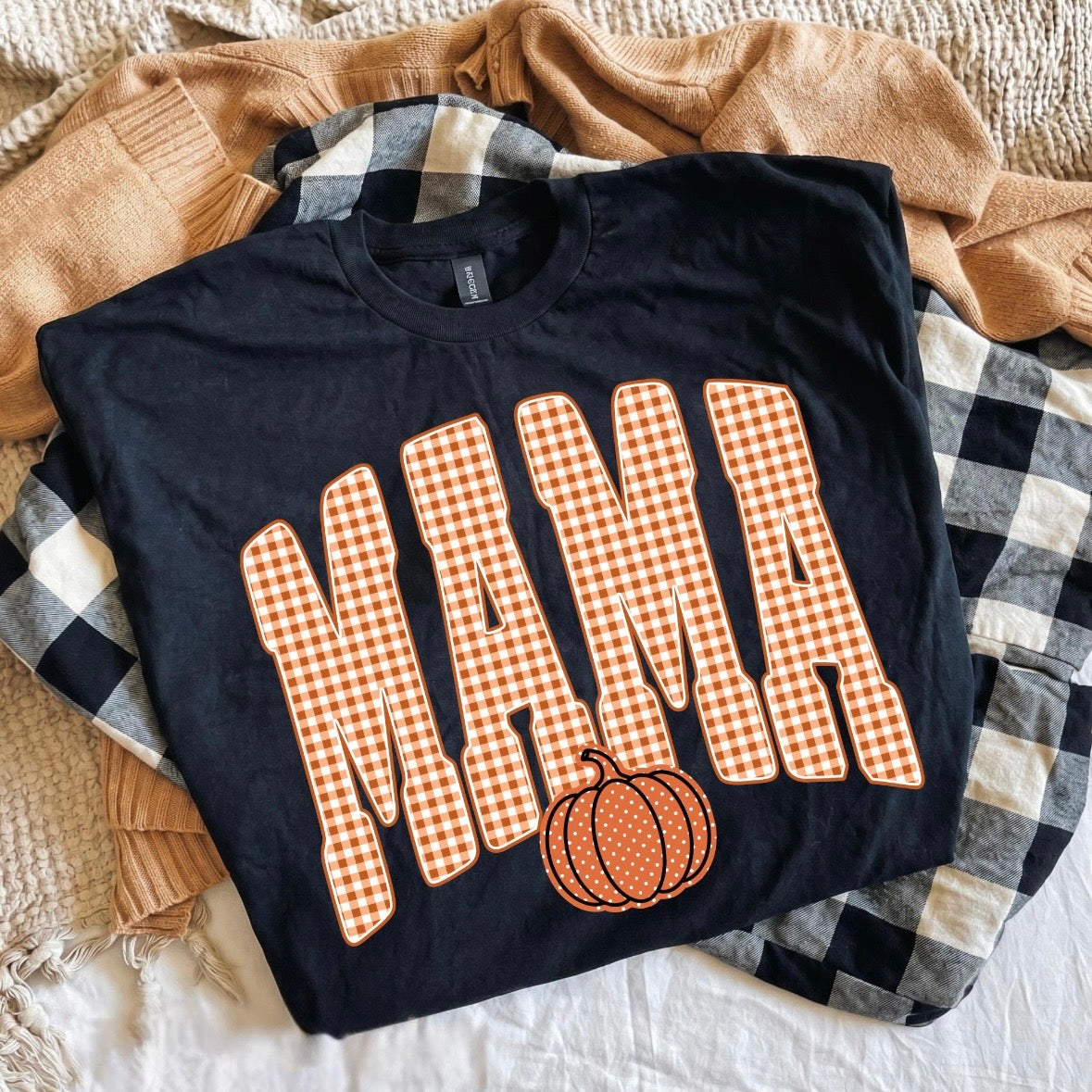 fall MAMA clear film screen print