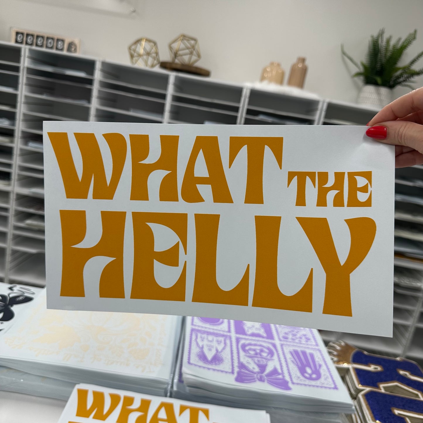 What the Helly screen print transfer