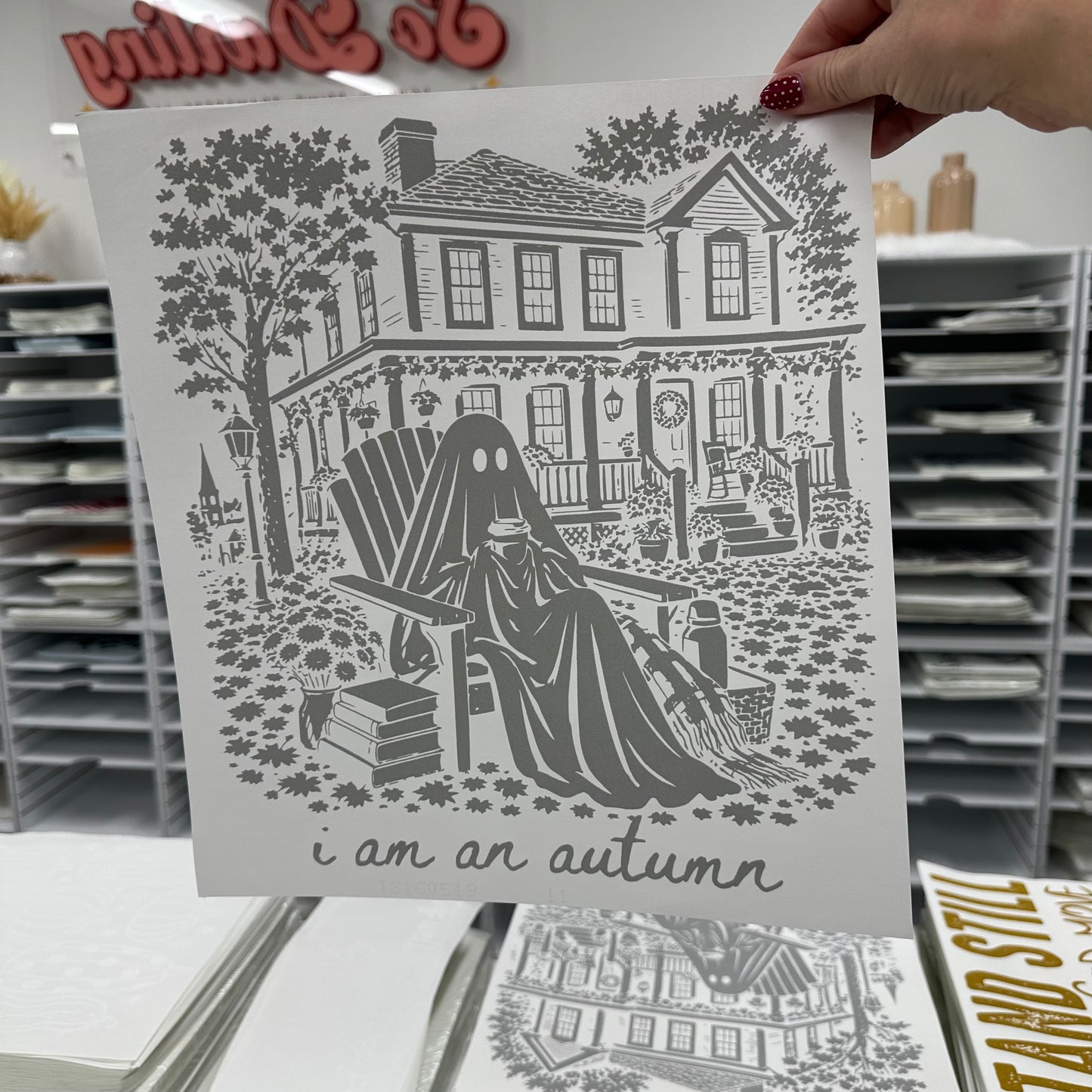 i am an autumn screen print transfer PRE-ORDER 5-7 business day tat