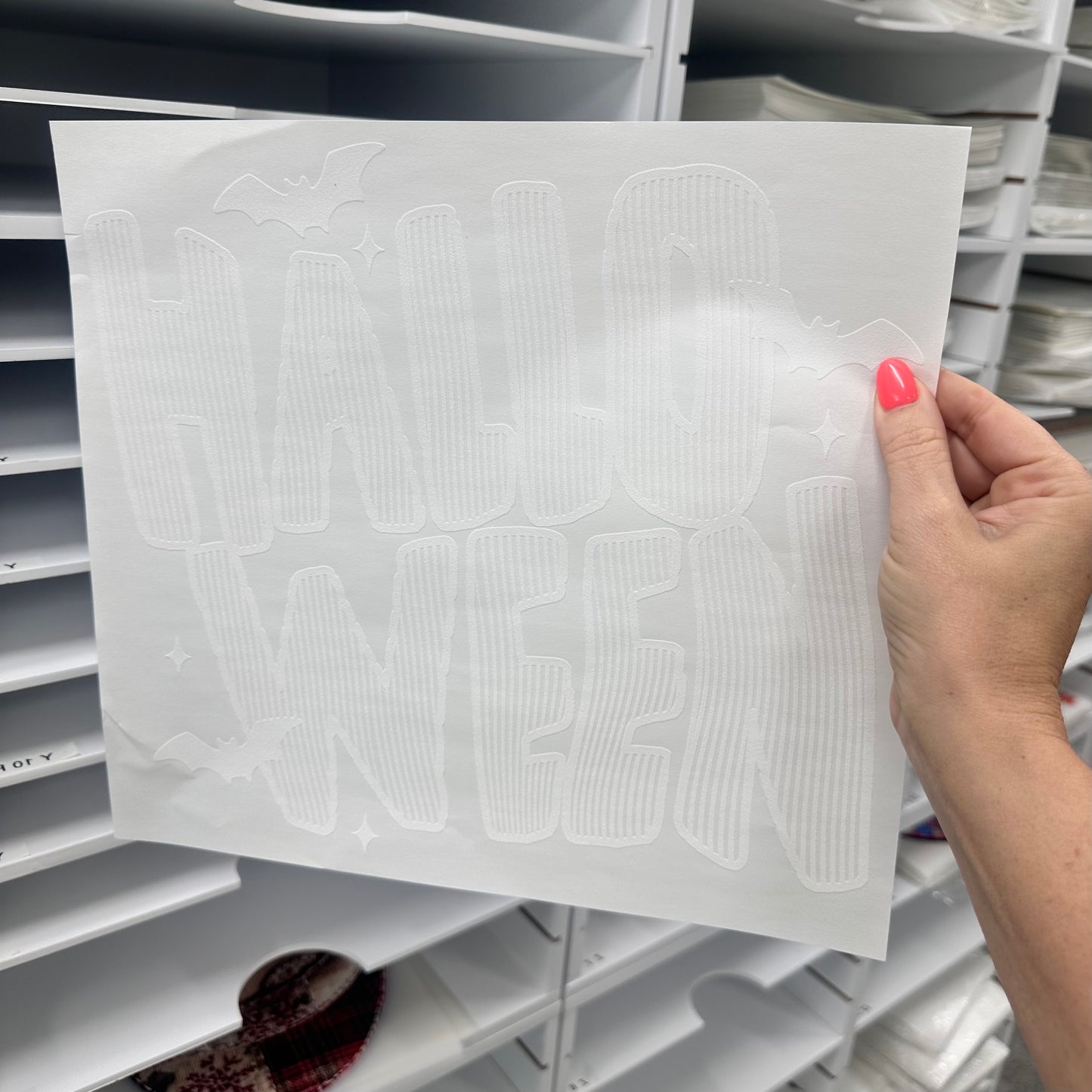halloween stripe screen print transfer•