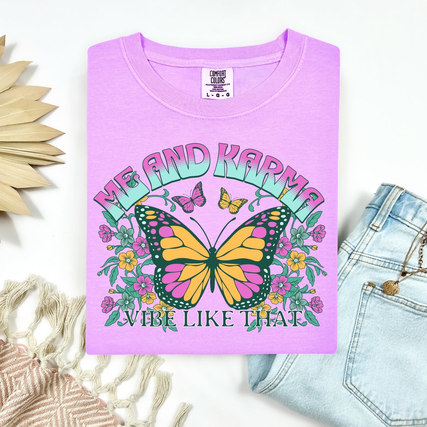 me and karma vibe like that clear film transfer