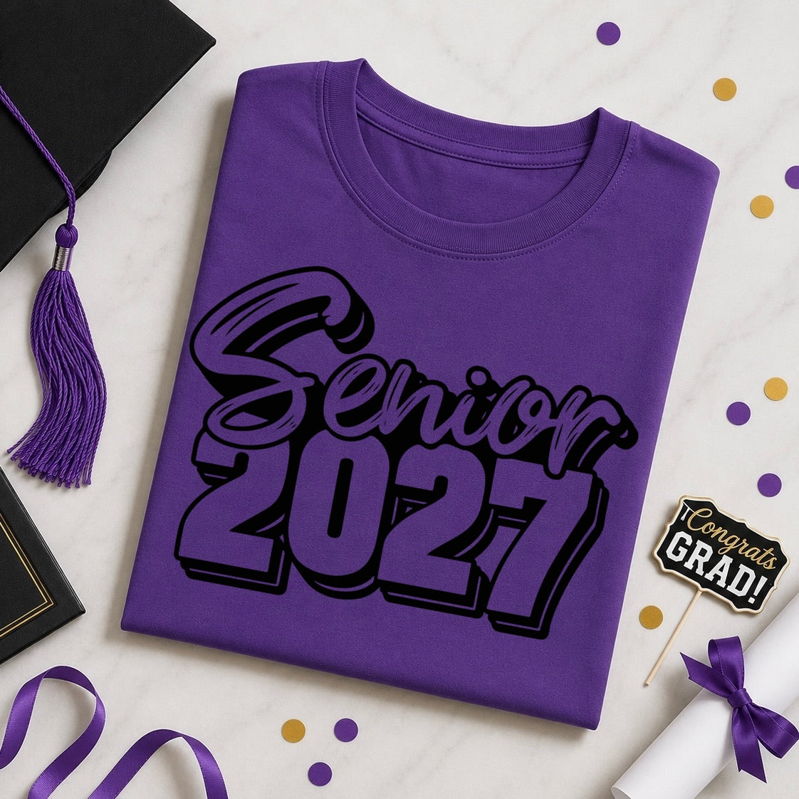 Senior 2027 screen print transfer•