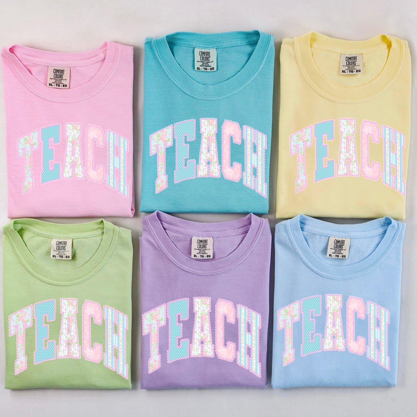 lace TEACH clear film screen print