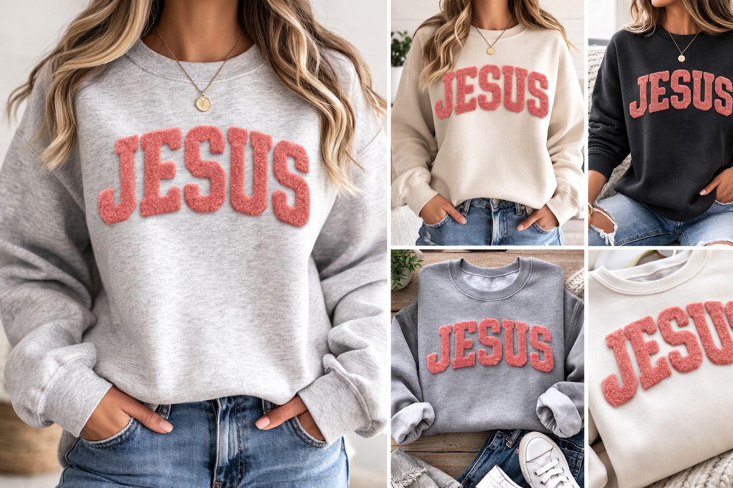 PRE-ORDER - Fluffy Patch - JESUS - 10-14 biz day to ship, ORDER SEPARATELY