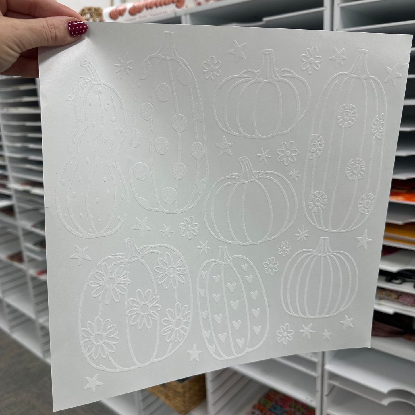pumpkin doodles screen print transfer•