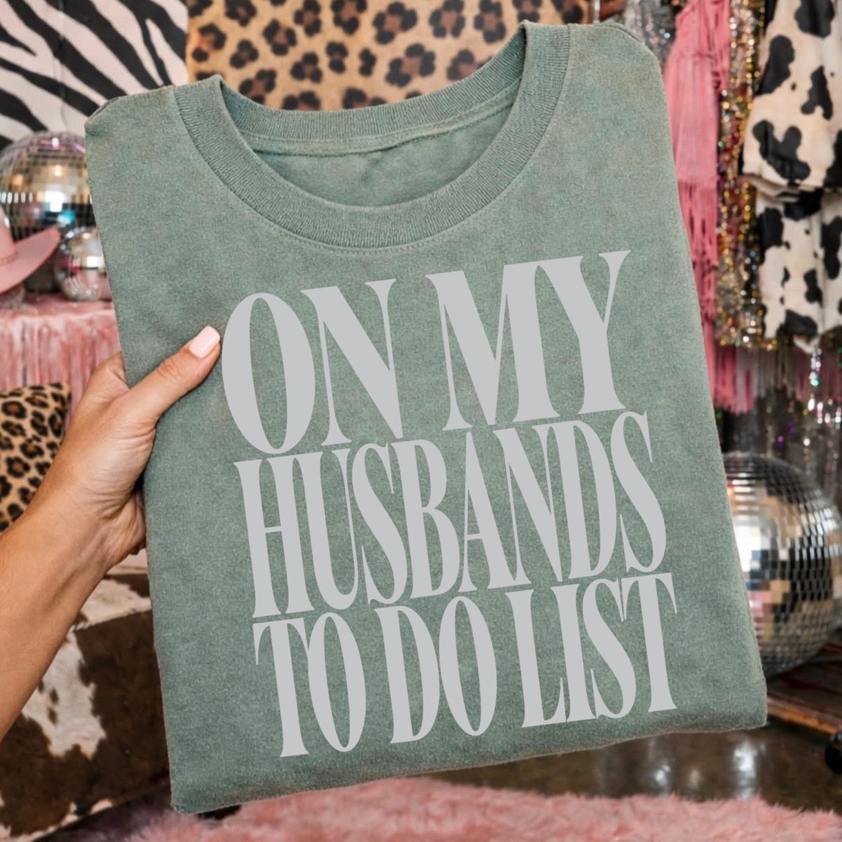 on my husbands to do list screen print transfer•