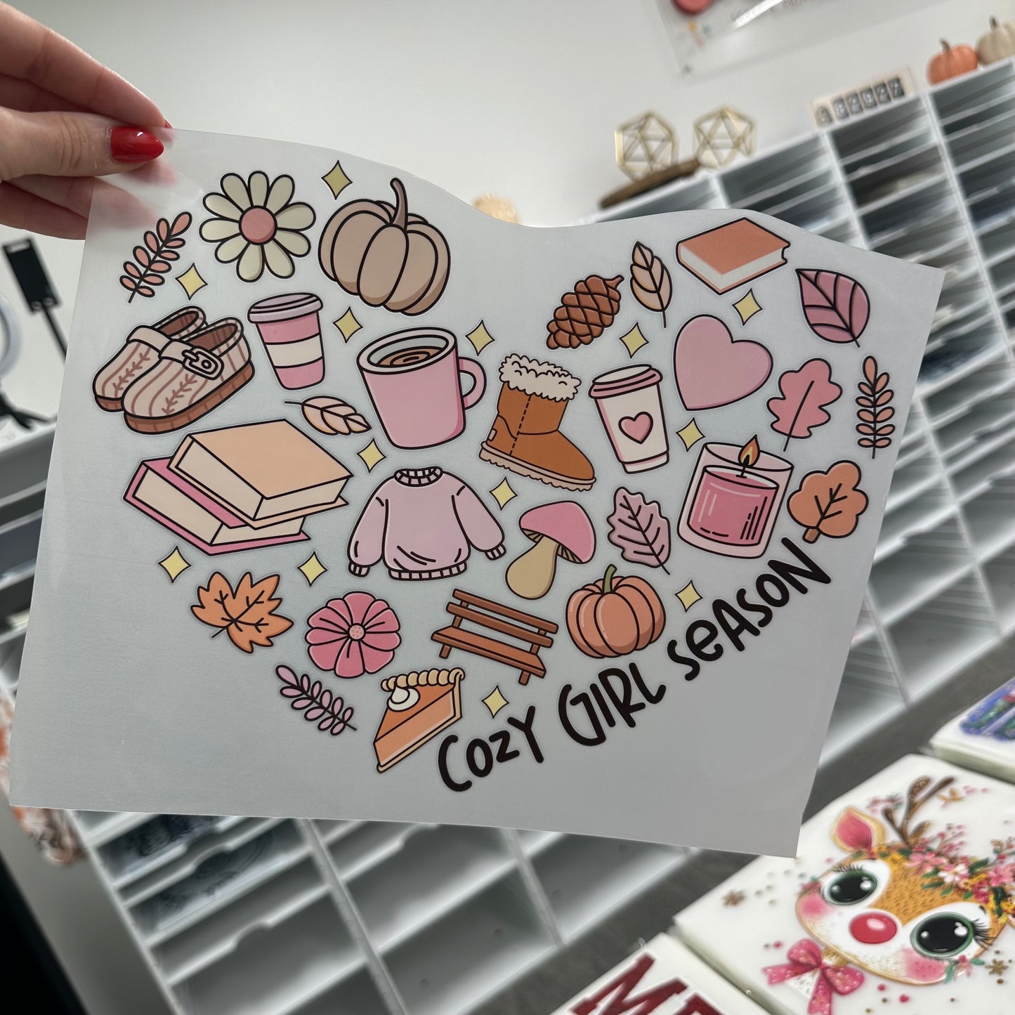 cozy girl season clear film transfer