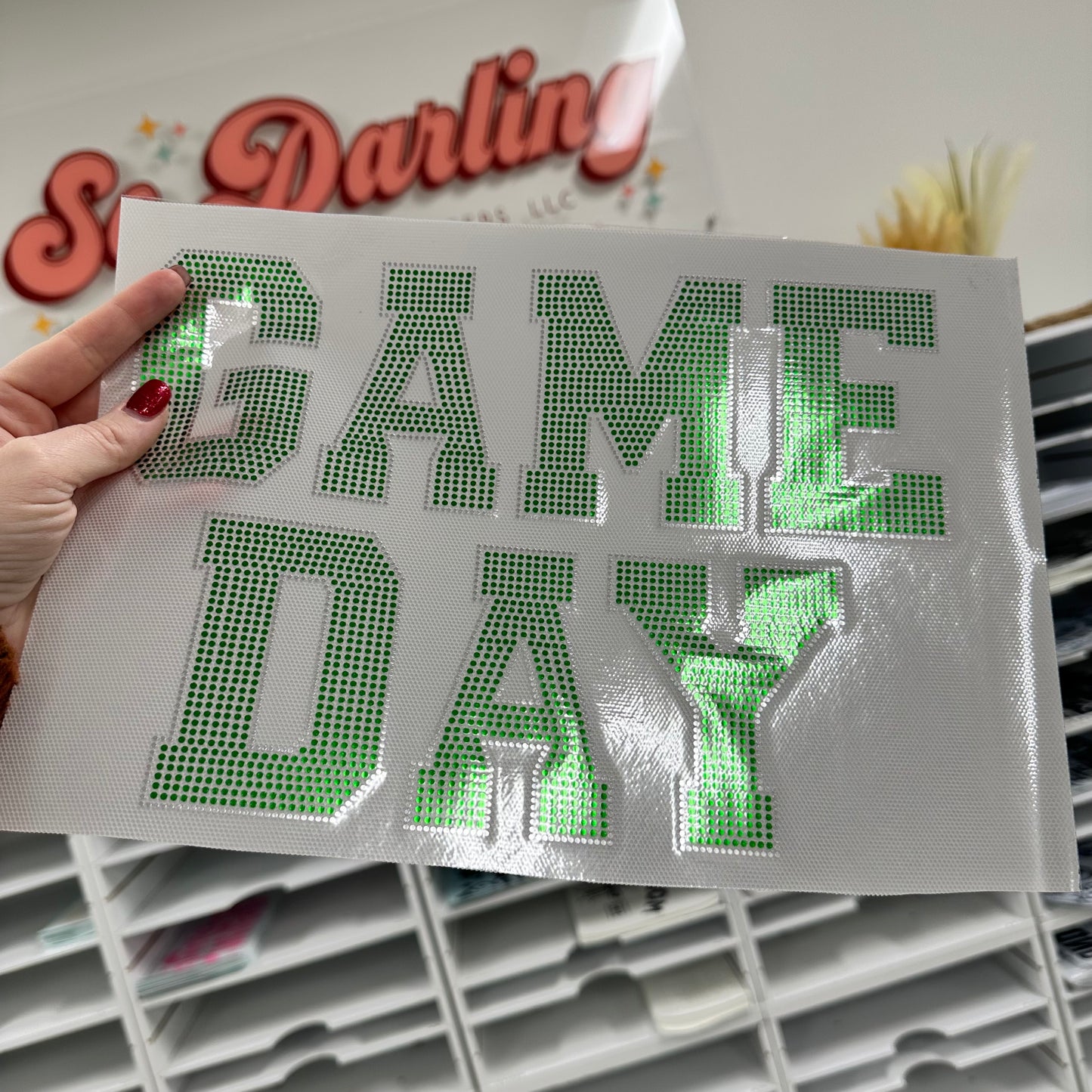 Spangle Transfer - GREEN - GAME DAY
