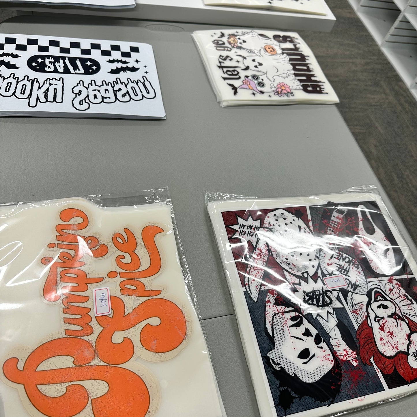 Fall & Halloween Screen print transfer grab bag - 10 transfers d t f + screen prints