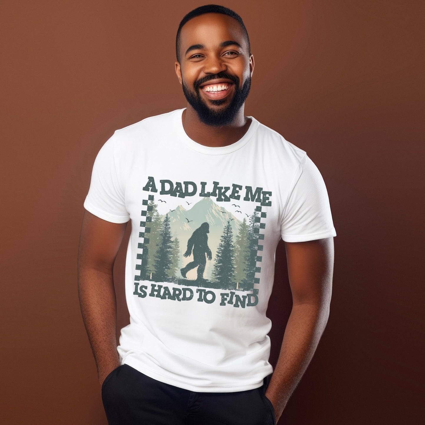 a dad like me is hard to find clear film screen print
