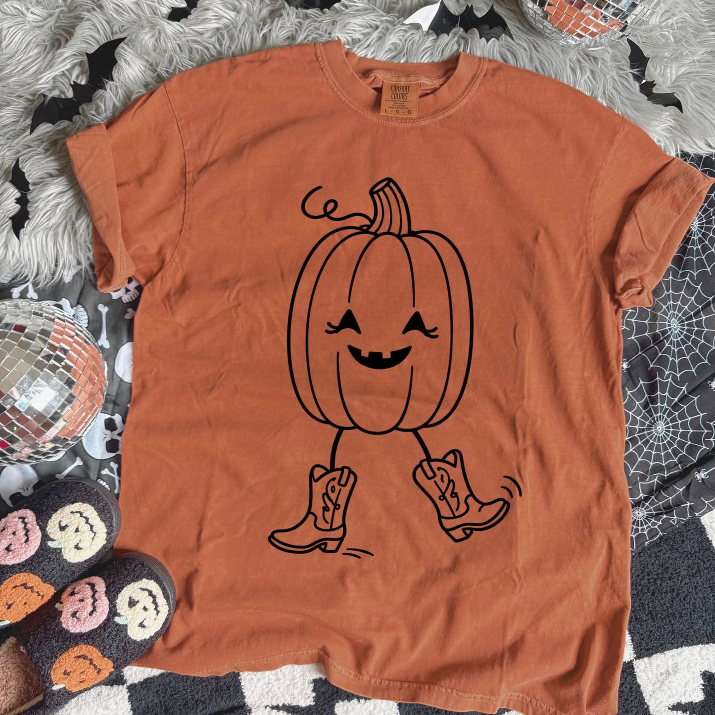 western pumpkin screen print transfer•