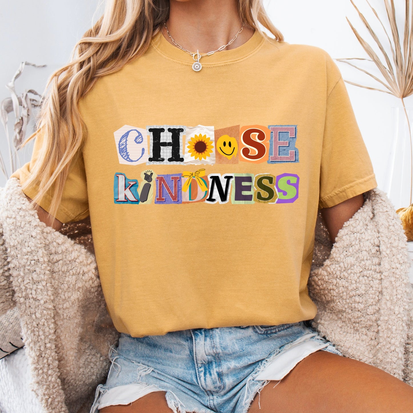 choose kindness clear film screen print