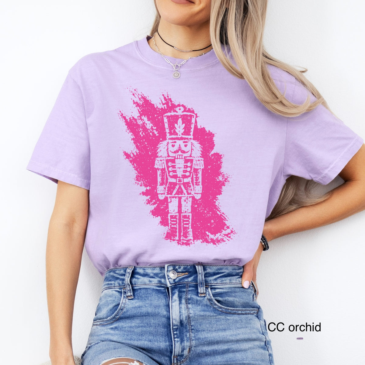 hot pink nutcracker screen print transfer•