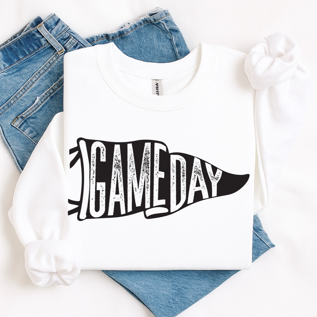 Gameday pennant screen print transfer