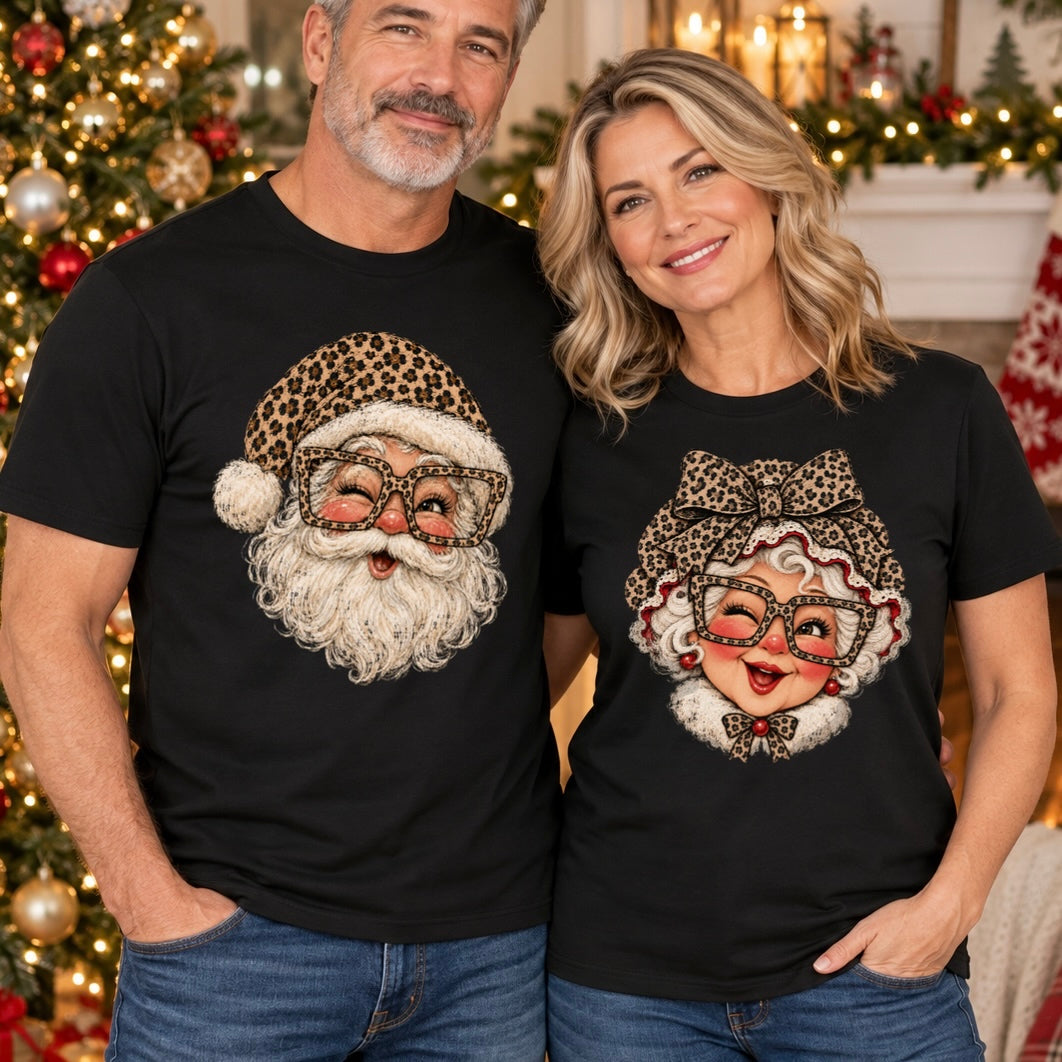 PRE-ORDER Leopard SANTA DTF 5-7 biz day tat