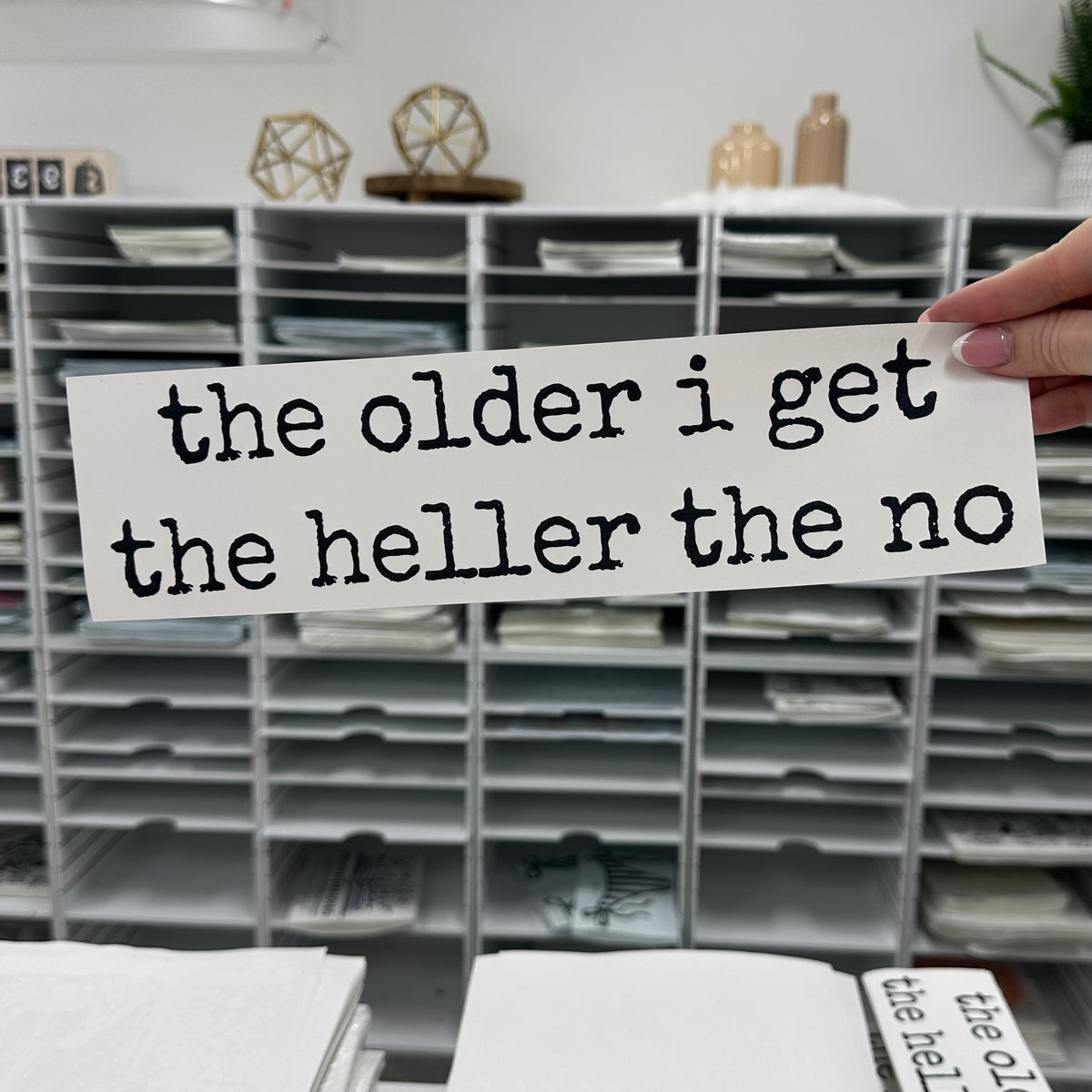 the older I get the heller to the no screen print transfer•