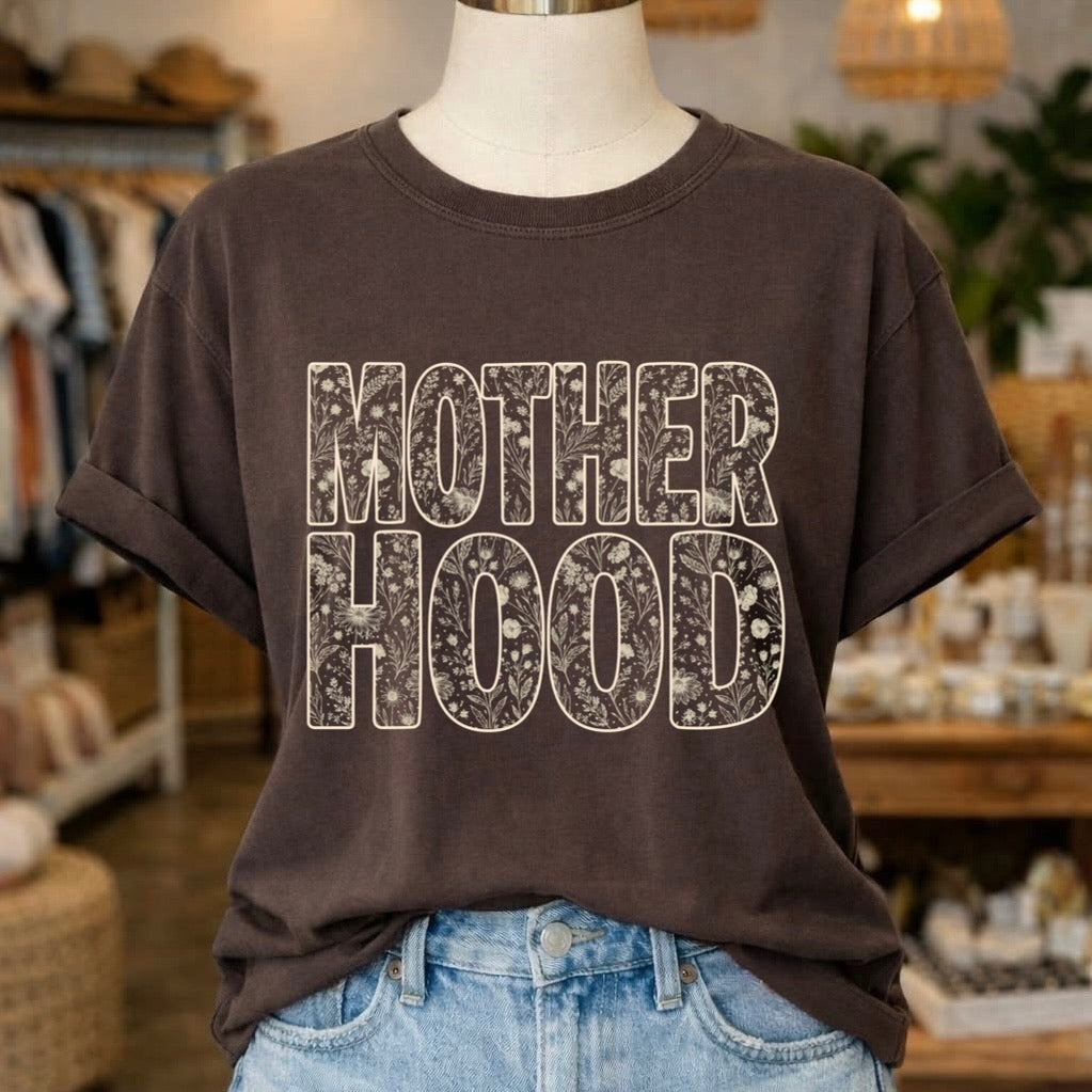 floral motherhood screen print transfer