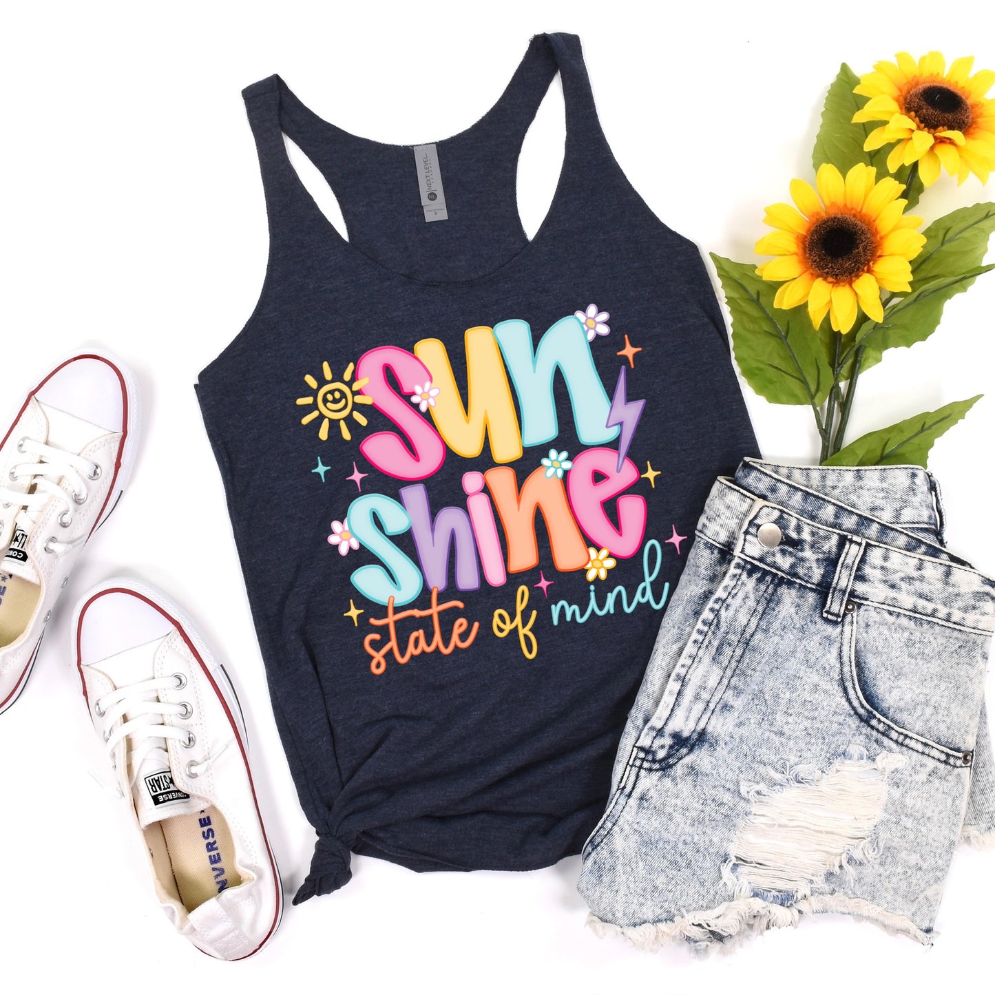 SUNSHINE STATE OF MIND clear film screen print