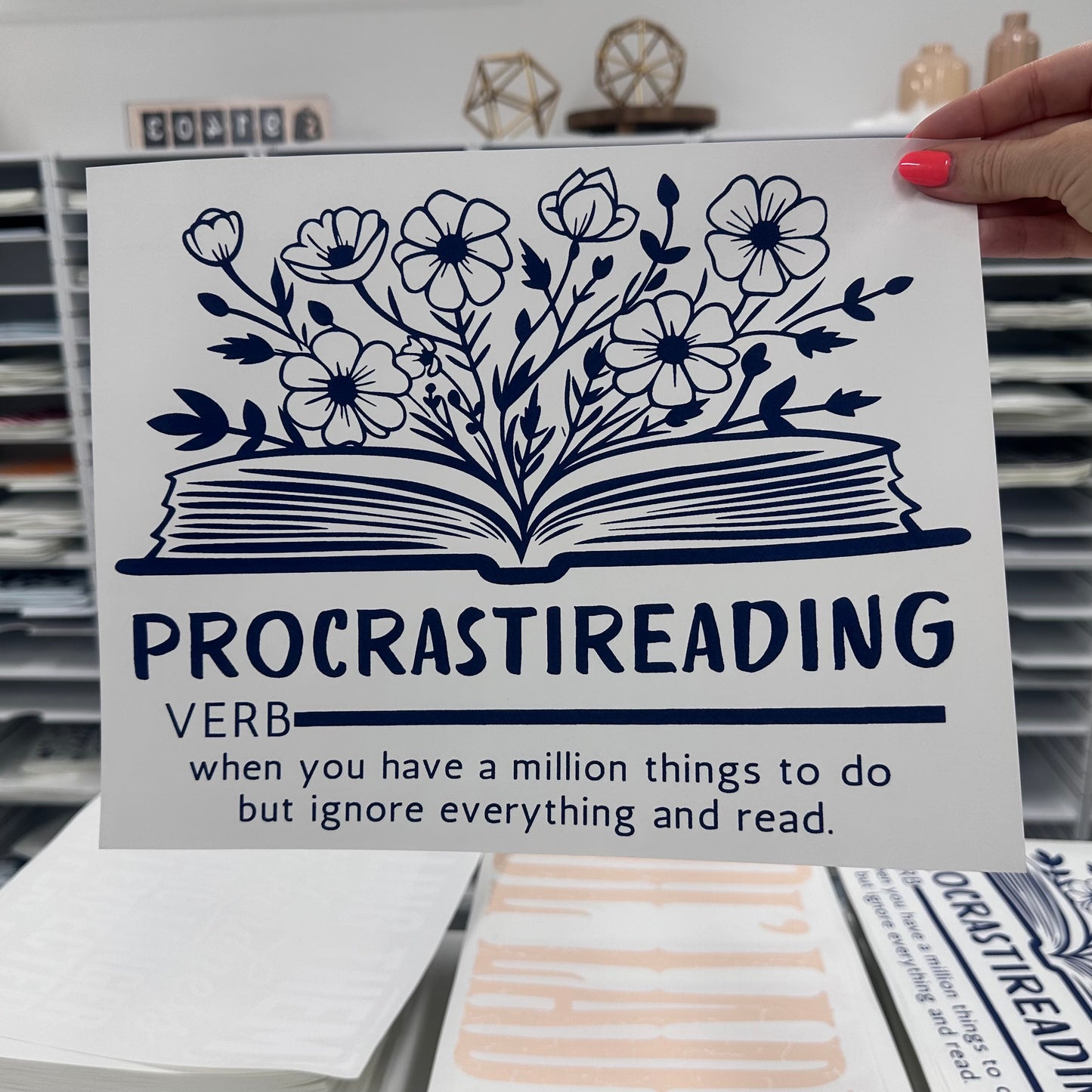 procrastireading screen print transfer•