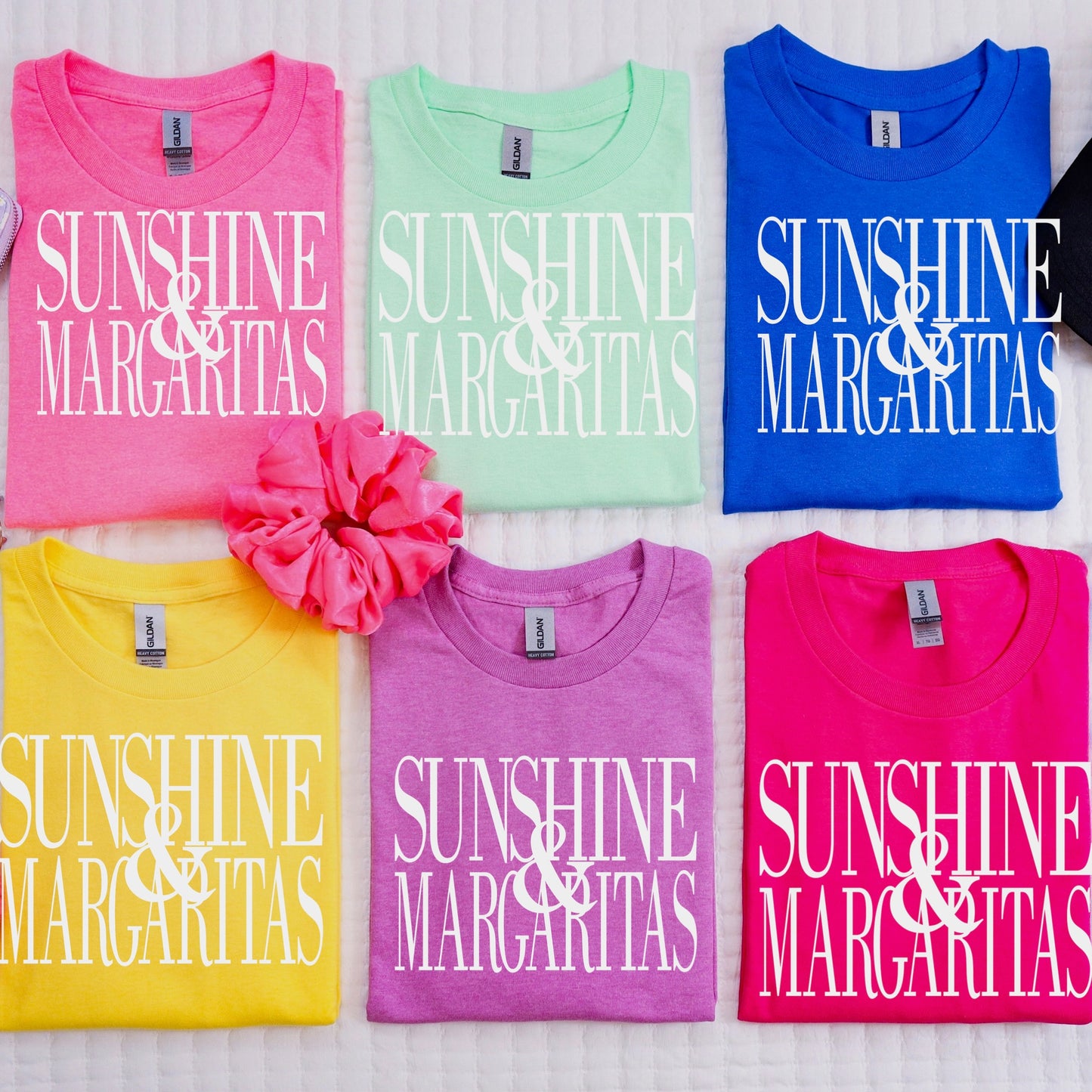 sunshine & margaritas  screen print transfer•