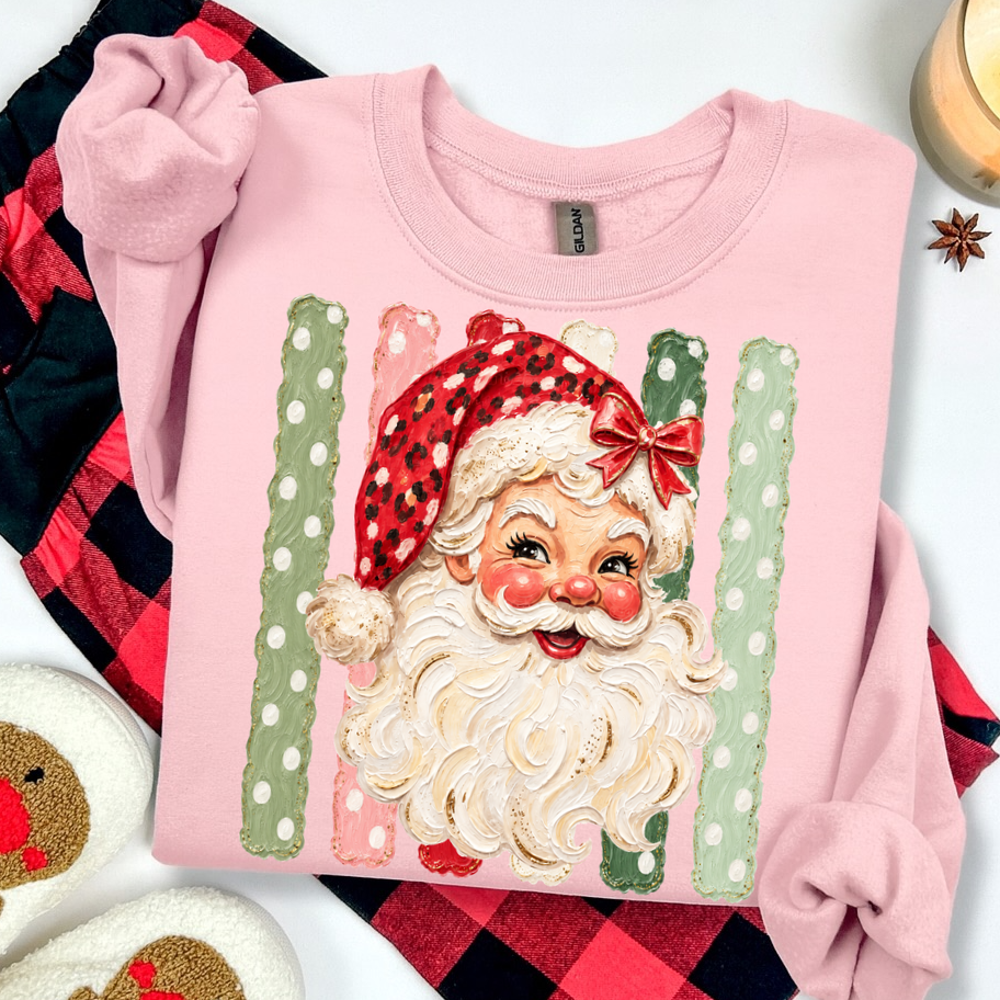 PRE-ORDER hand painted Santa DTF 5-7 BIZ DAY TAT