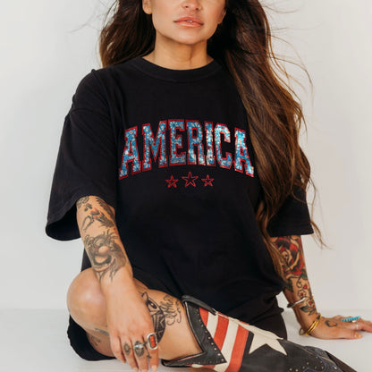 PRE-ORDER Spangle Transfer - America 7-10 BIZ DAY TAT