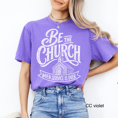 be the church screen print transfer•