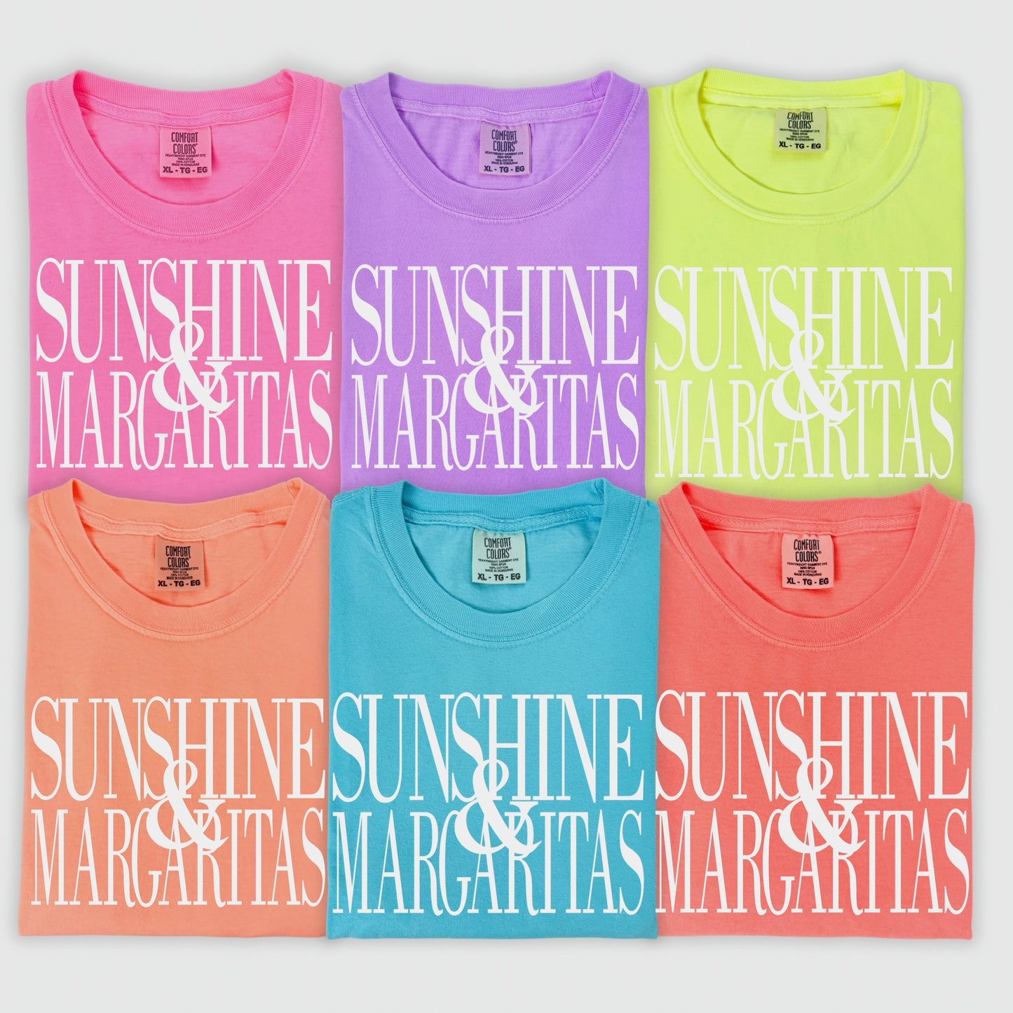 sunshine & margaritas  screen print transfer•