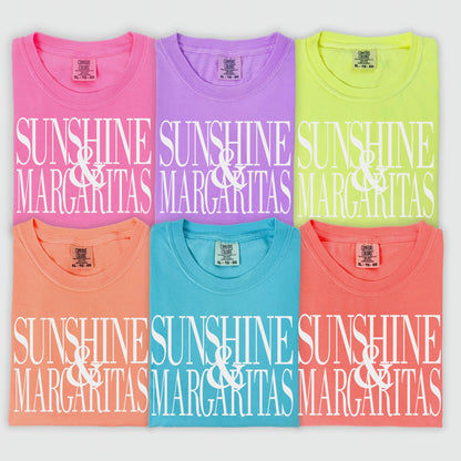sunshine & margaritas  screen print transfer•
