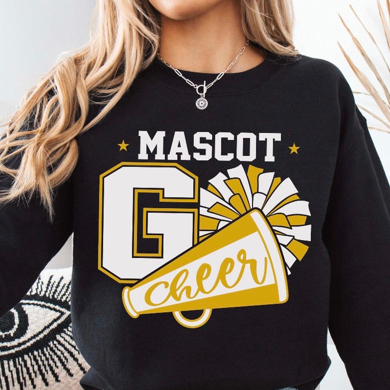 semi-custom CHEER mascot (design set up only)