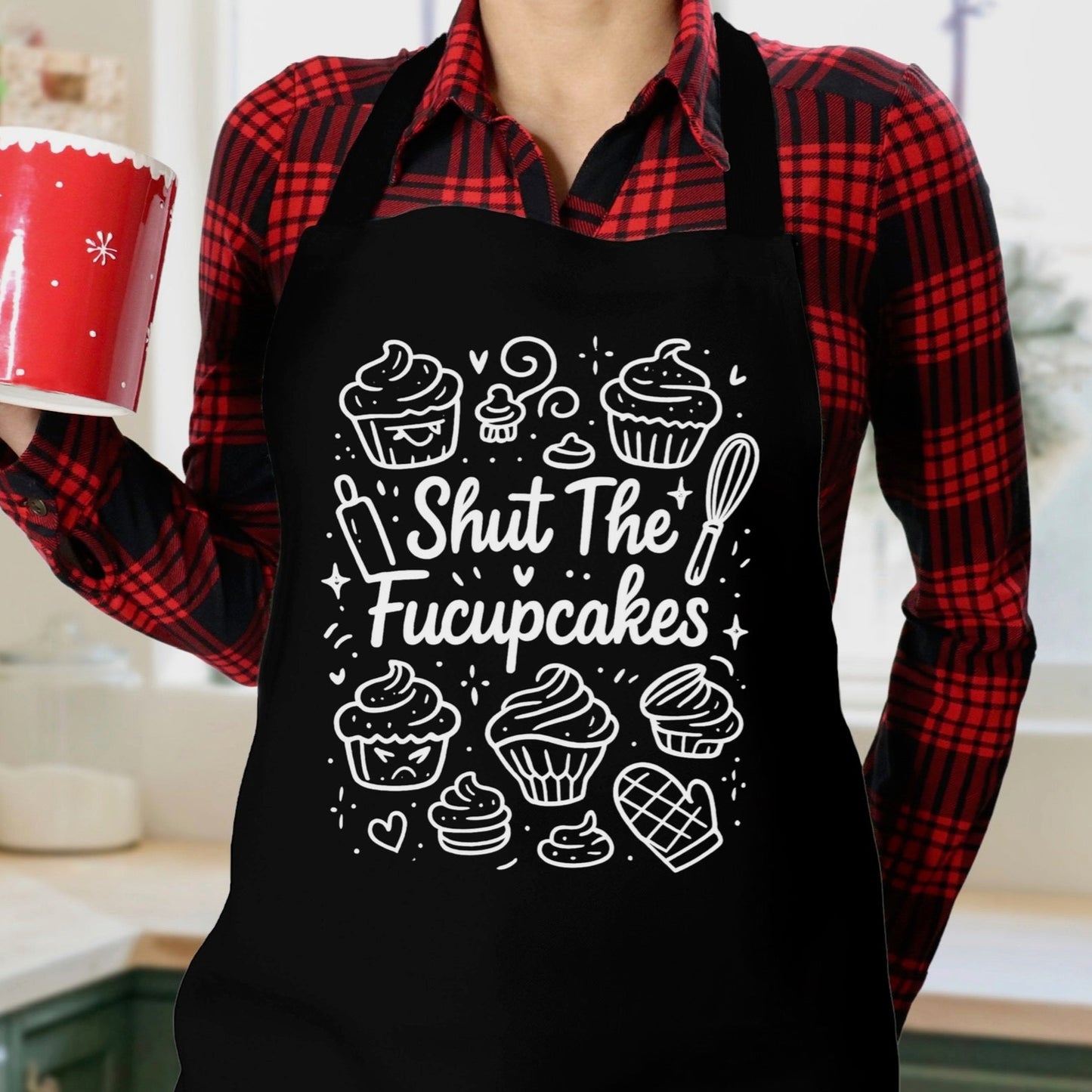 shut the fuccupcakes screen print transfer