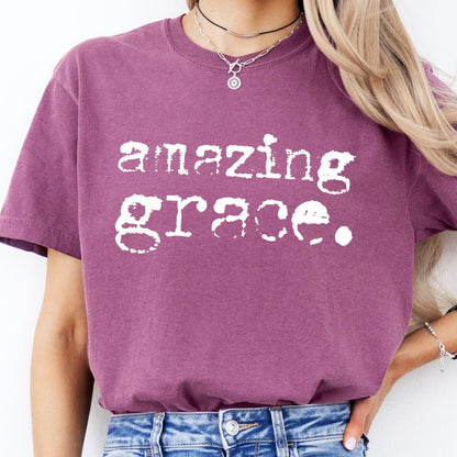 amazing grace screen print transfer