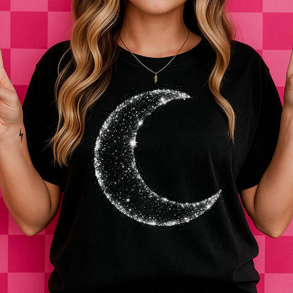 halftone cresent moon screen print transfer•