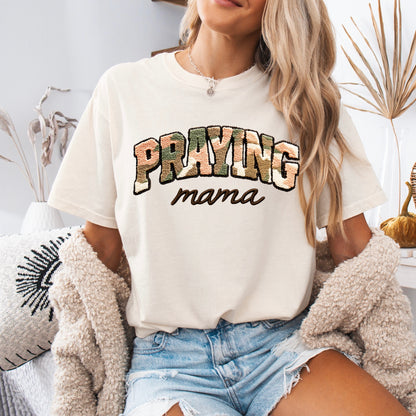 Praying Mama clear film screen print