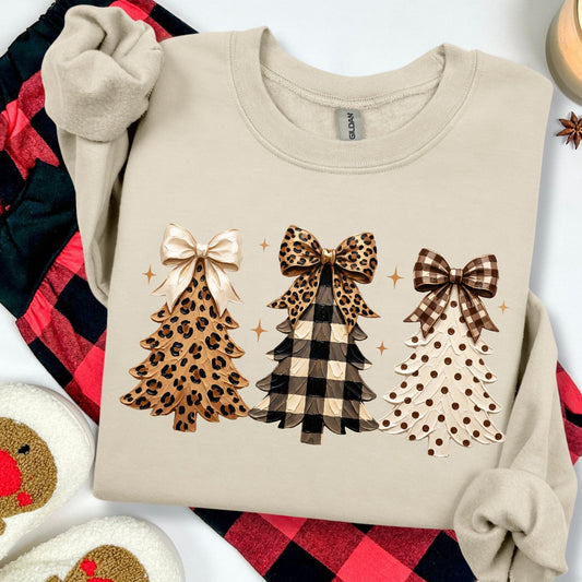 PRE-ORDER neutral christmas trees DTF 5-7 biz day tat