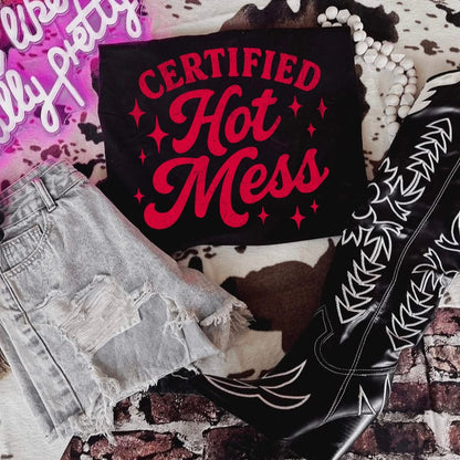 certified hot mess screen print transfer•