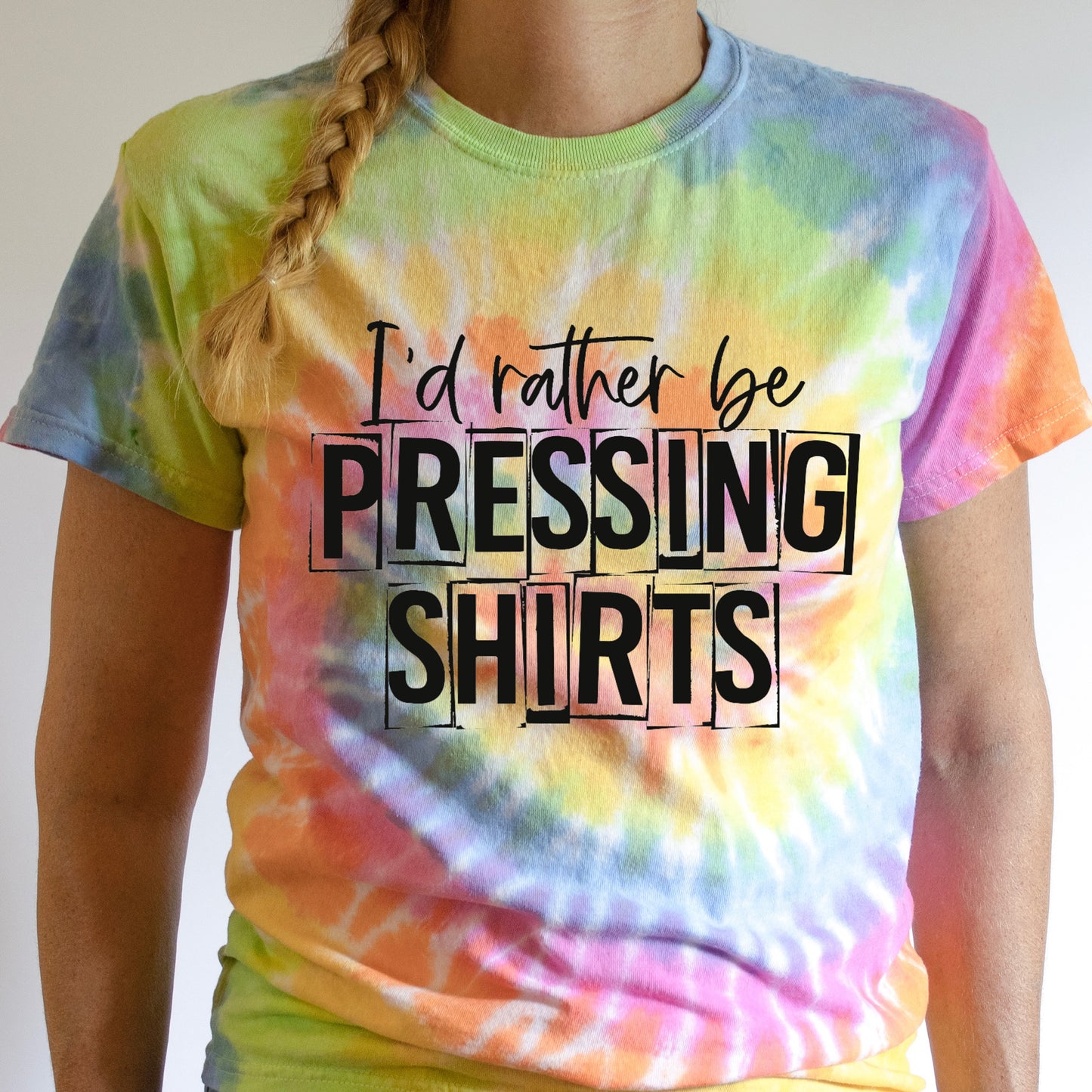 I'd rather be pressing shirts screen print transfer