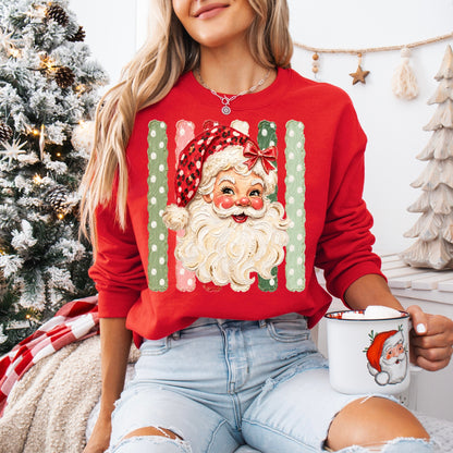PRE-ORDER hand painted Santa DTF 5-7 BIZ DAY TAT