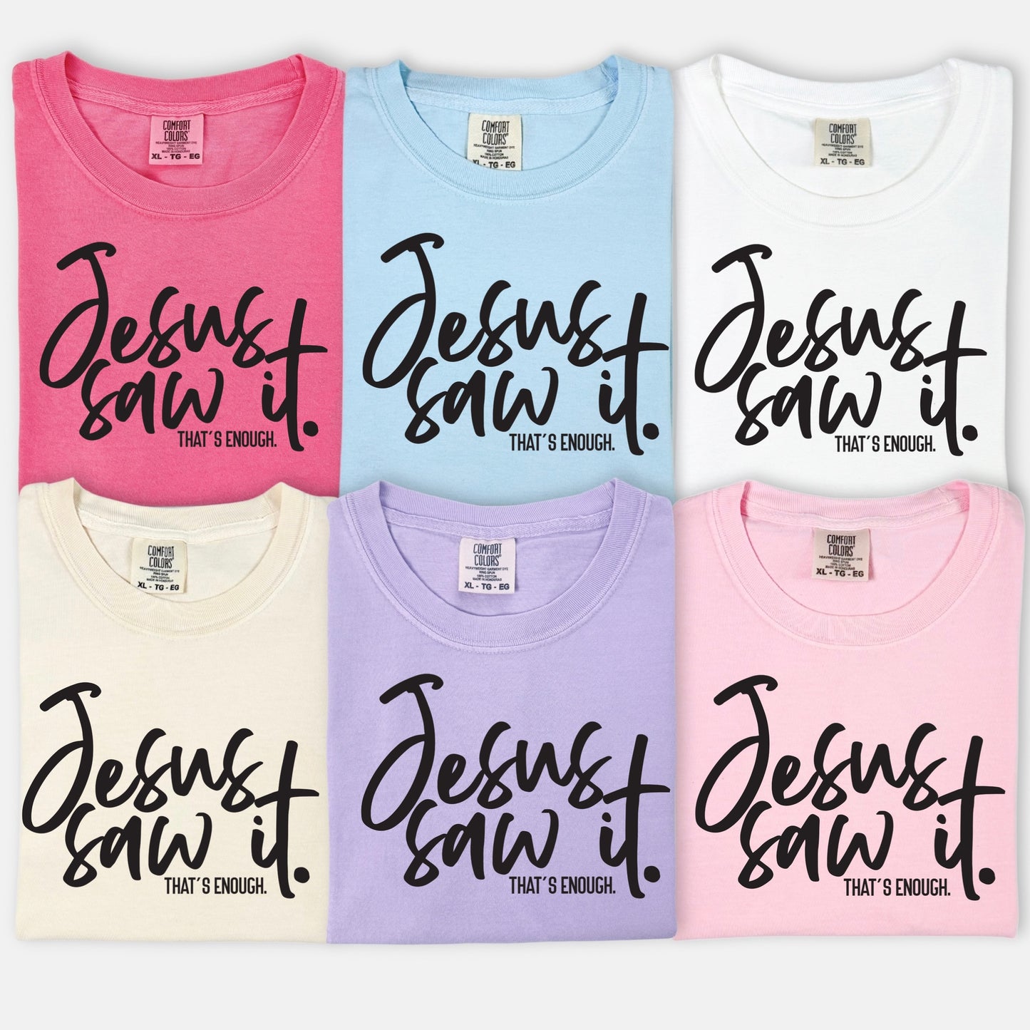 Jesus saw it. that's enough screen print transfer•