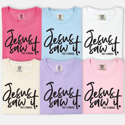 Jesus saw it. that's enough screen print transfer•