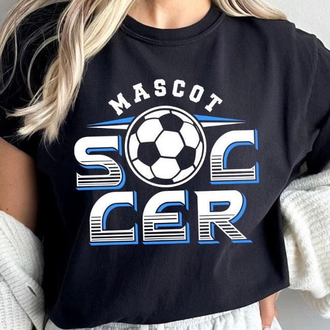 semi-custom SOCCER mascot (design set up only)