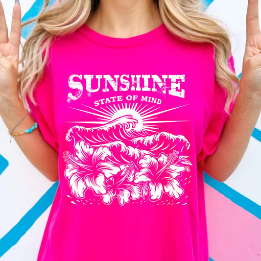 sunshine state of mind screen print transfer