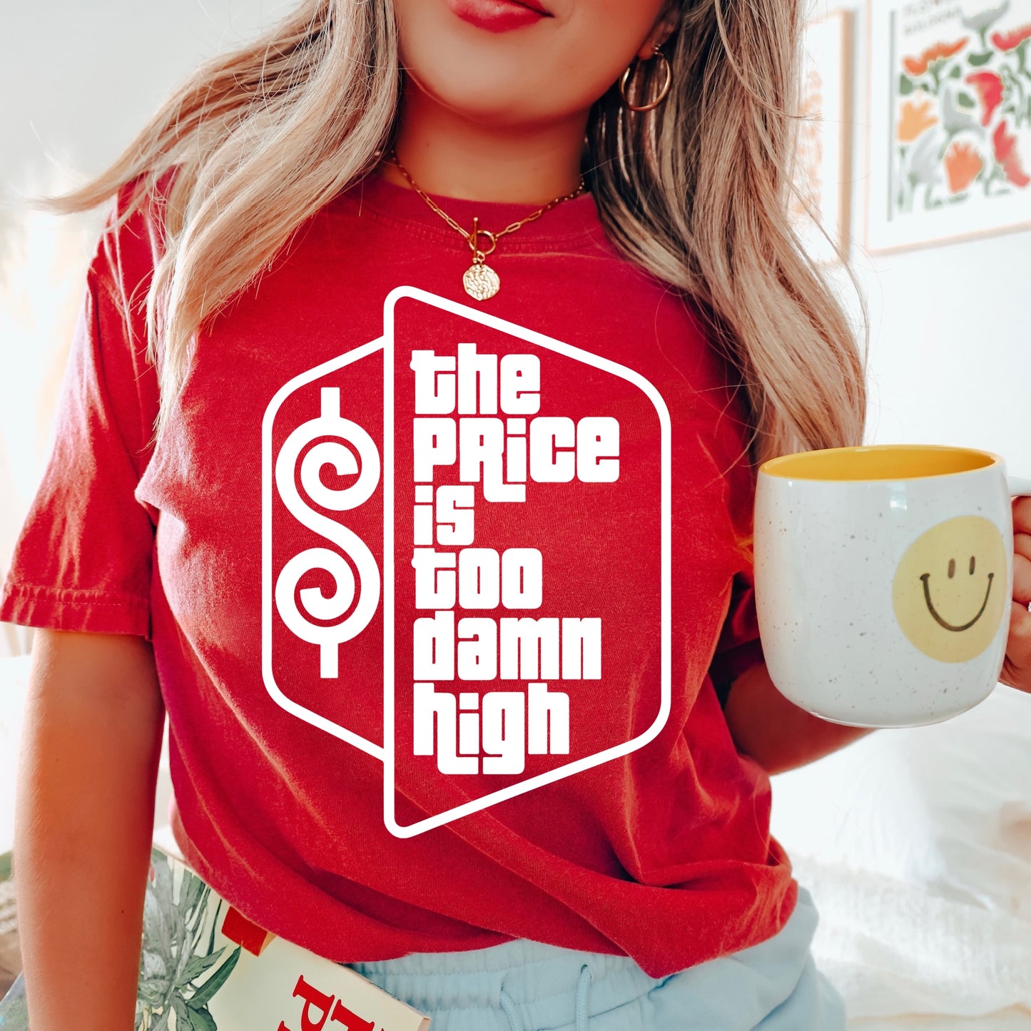 the price is too damn high screen print transfer•