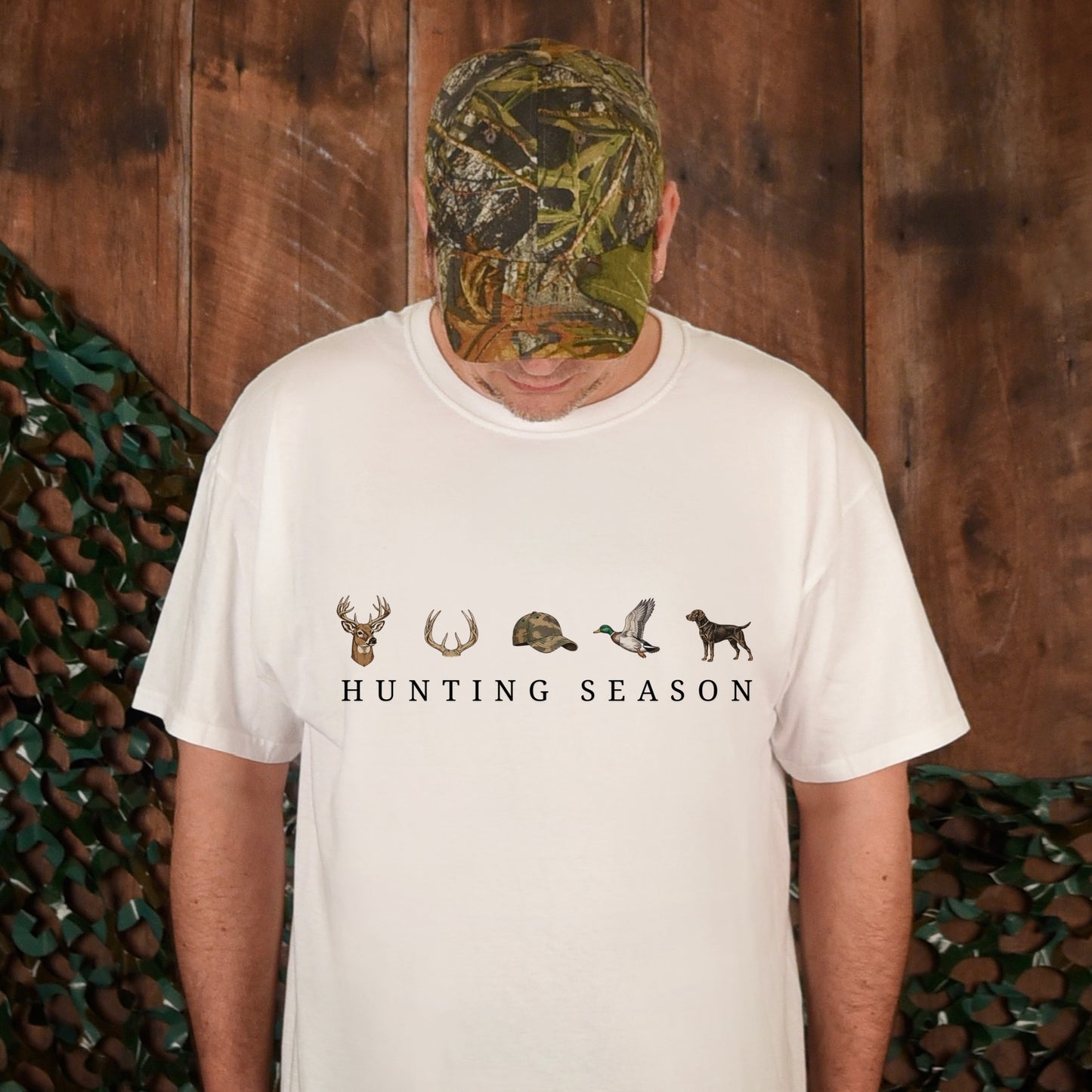 hunting season clear film screen print