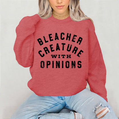 Bleacher creature with opinions screen print transfer•