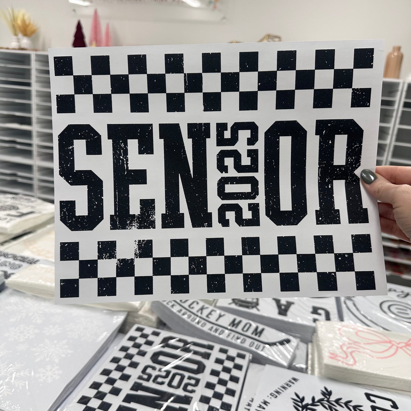 senior 2025 screen print transfer