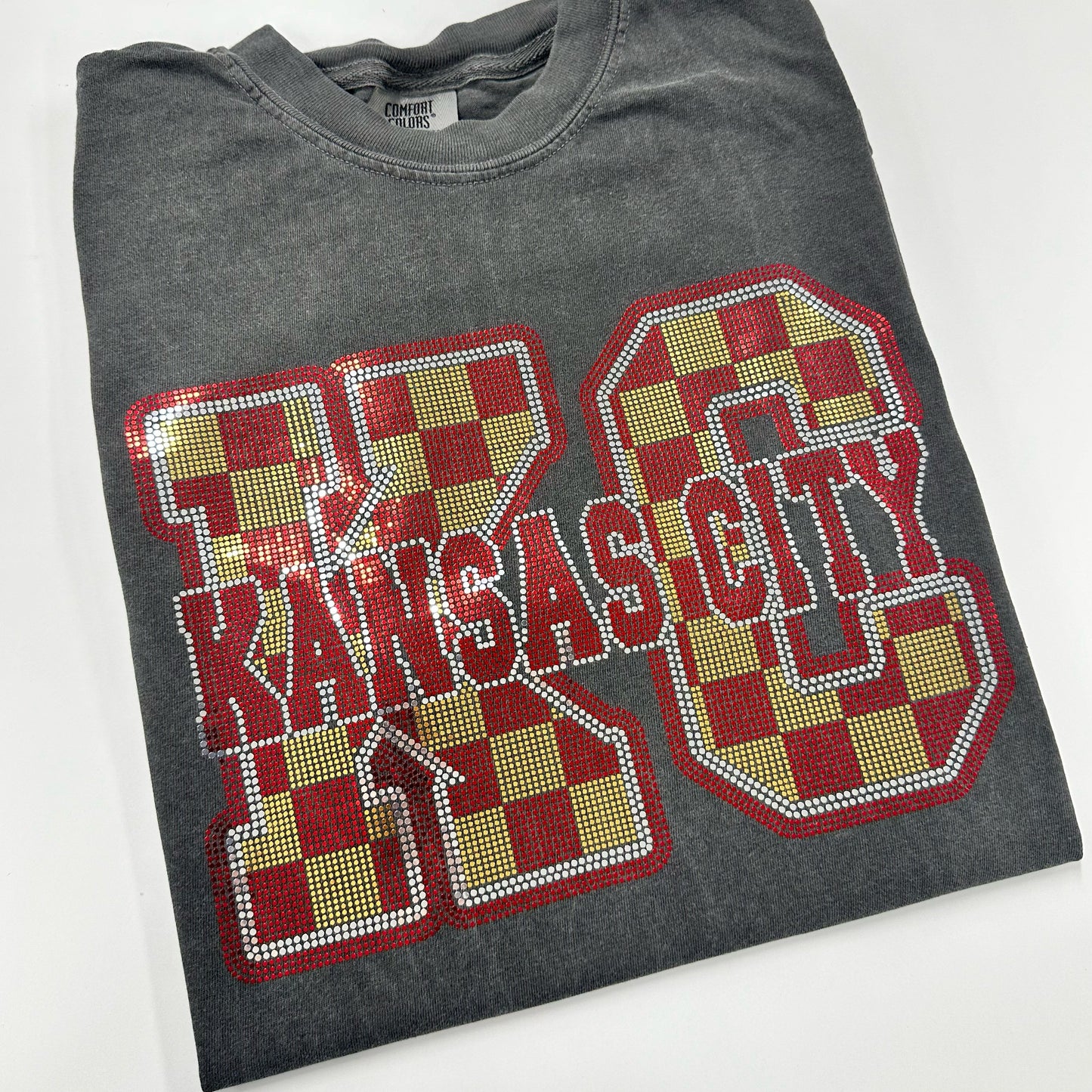 Spangle Transfer - KANSAS CITY checkered - WILL RESTOCK