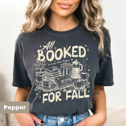 all booked for fall screen print transfer•