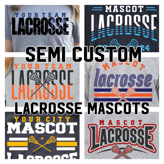 semi-custom LACROSSE mascot (design set up only)